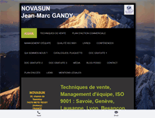 Tablet Screenshot of novasun.fr